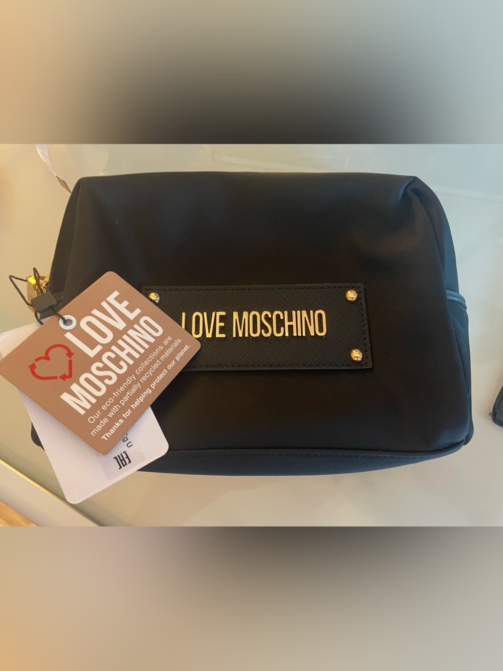 Love Moschino Women’s Clutch with Gold Logo Plate